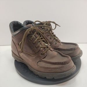 Rockport XCS Hiking Boots Mens 10.5 M Brown Gore-Tex Vibram Sole Moc Toe Lace Up
